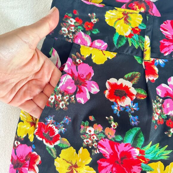 GLO JEANS Shorts Floral Junior's Size 1 New pockets lined multicolor - Picture 4 of 5